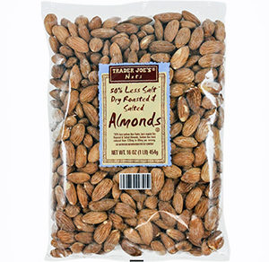 Trader Joe's 50% Less Salt Dry Roasted & Salted Almonds Reviews ...