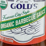 Gold's Kansas City Style Organic Barbecue Sauce