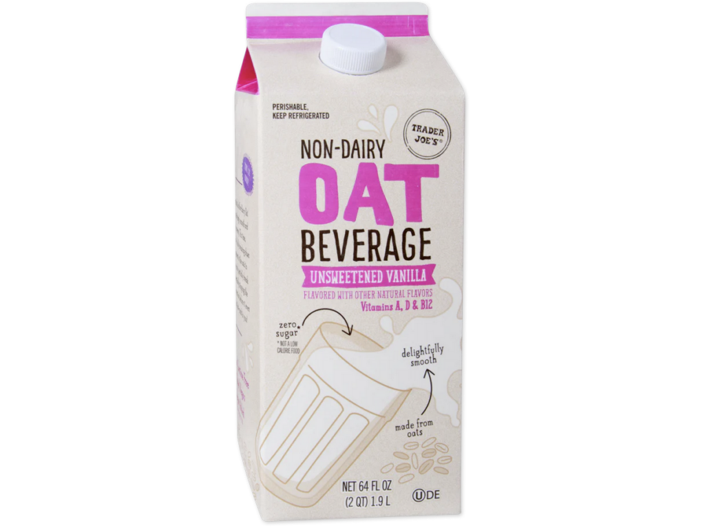 Trader Joe's NonDairy Oat Beverage Unsweetened Vanilla Oat Milk