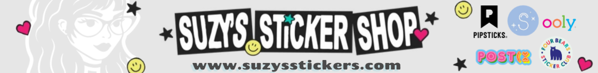 An ad for Suzy's Stickers